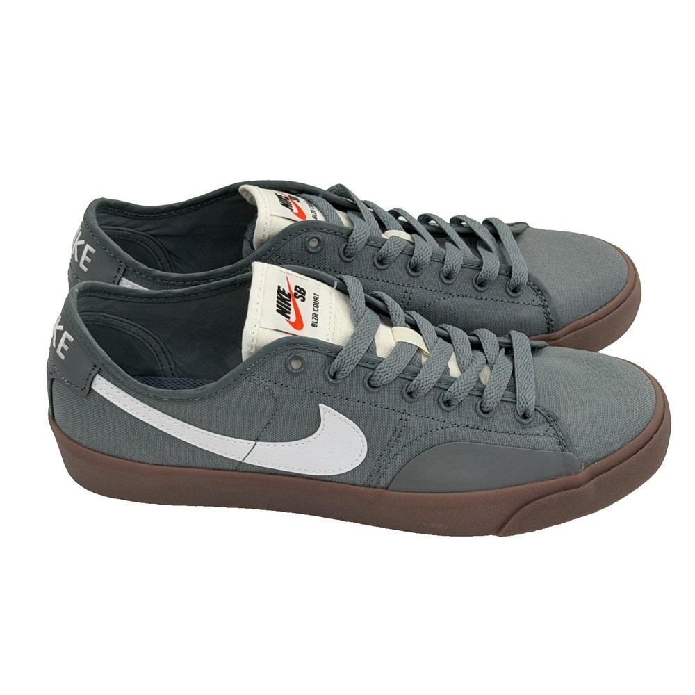 Nike Blazer Court SB Cool Gray Gum Men's 7.5 NIB Low Top